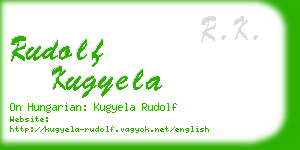 rudolf kugyela business card